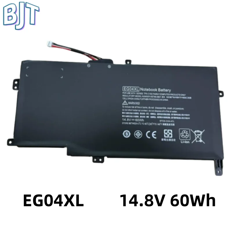 

14.8V 60Wh New EG04XL Laptop Battery For HP Envy Sleekbook 6 Series 681951-001 681881-271 TPN-C103 HSTNN-IB3T HSTNN-DB3T