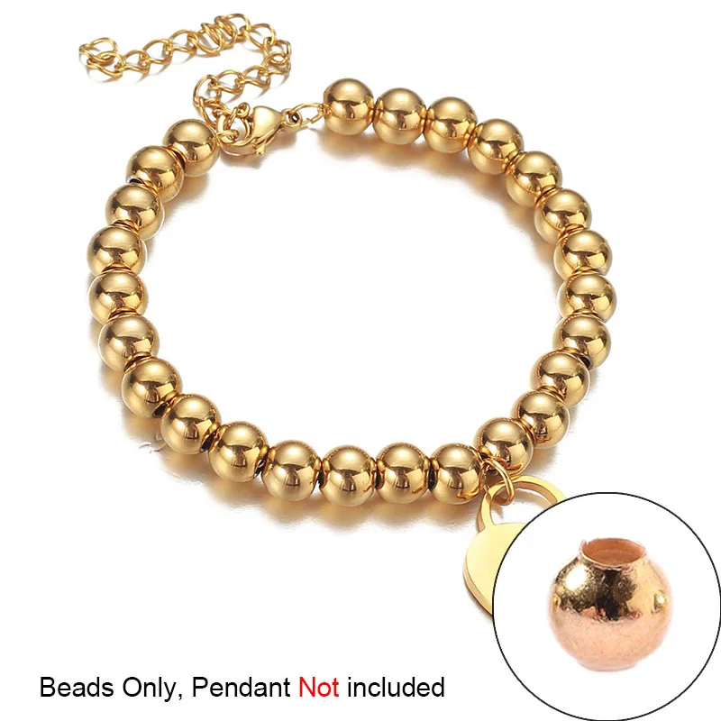 20-1000Pcs 2/3/4/6/8/10/12Mm Gold Plated Metal Ccb Round Ball Seed Spacer Loose Beads for Jewelry Making Bracelet Accessories