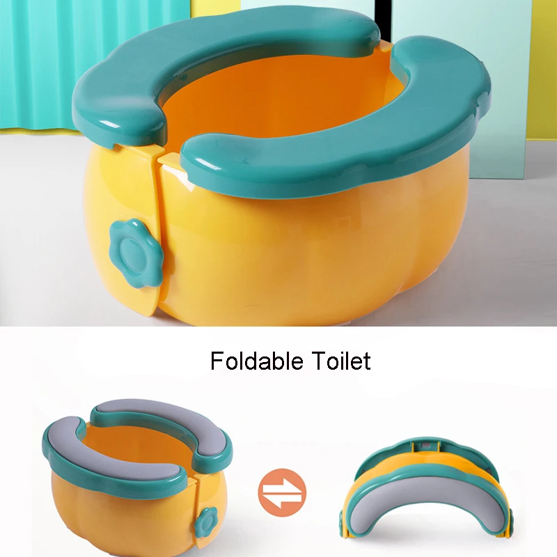 Folding Travel Baby Toilet Pot Portable Potty Child Potty Training Seat Squatty Potty Urinal For Children Baby Pot Child Toilet