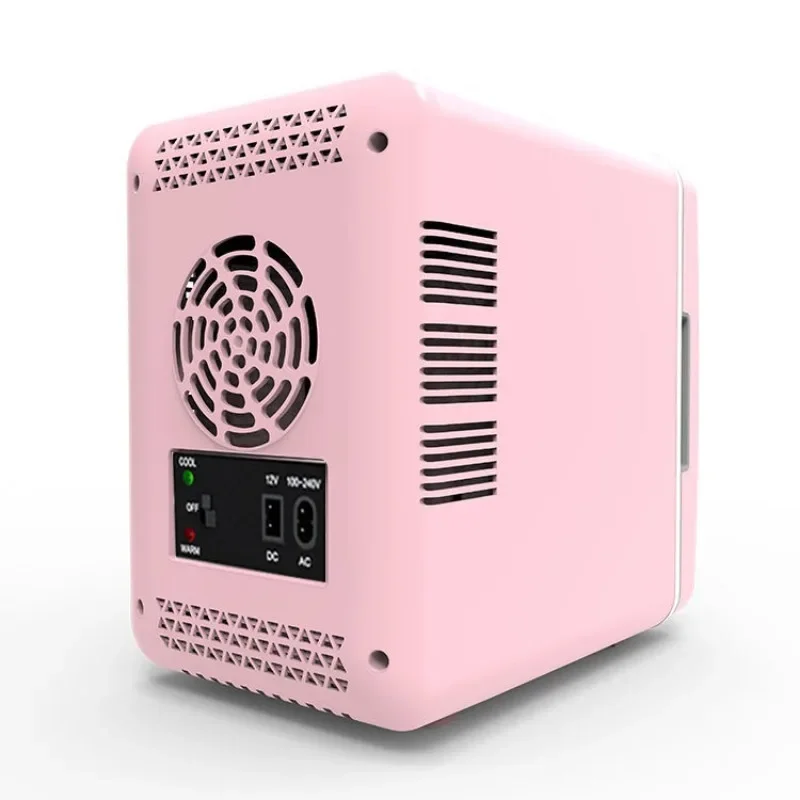 6L Car Mini Fridge Beauty Cosmetics Mask Makeup Skincare Refrigerator Semiconductor USB Heated Cooling Dormitory Refrigerator