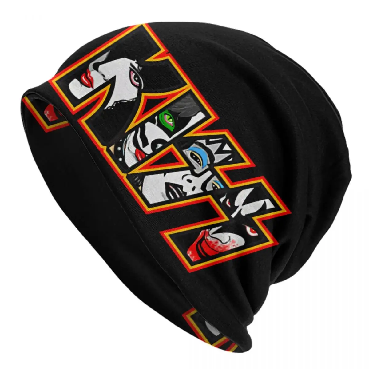 Custom Heavy Metal Rock Band Bonnet Hat Knitted Hat Men Women Fashion Unisex Adult Kiss Music Winter Warm Beanies Cap