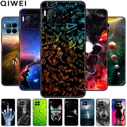 For T-Mobile Revvl 7 Pro Case Black Silicon Animals Painted Phone Cases for T-Mobile REVVL 7 7Pro Shockproof Bumper Cover REVVL7