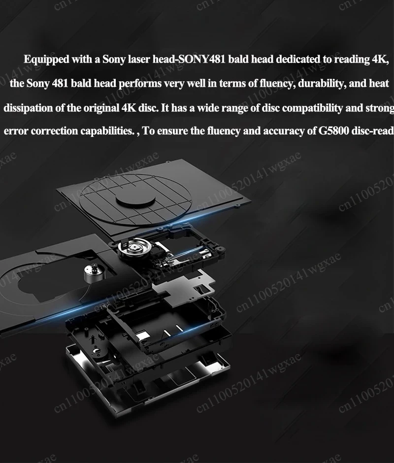 4K UHD Blu-ray Player, DVD & HD Hard Disk Player with Built-in HDD Bay, 12-bit Color Decoding for Home Entertainment