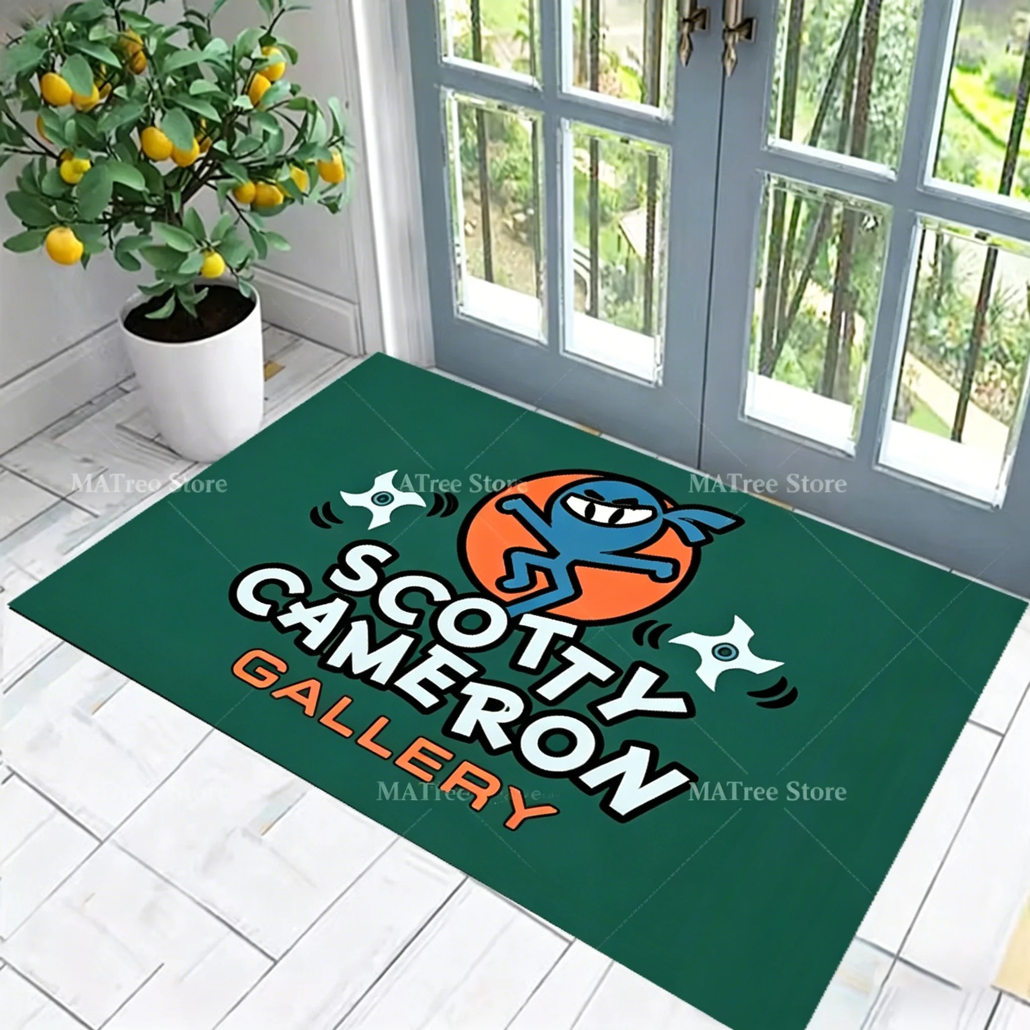 Golf S-ScoTTY C-CameRONS Anime Digital Printed Carpet Non-slip Multi Function carpet Room Rug Entrance Floor mat Home Decor
