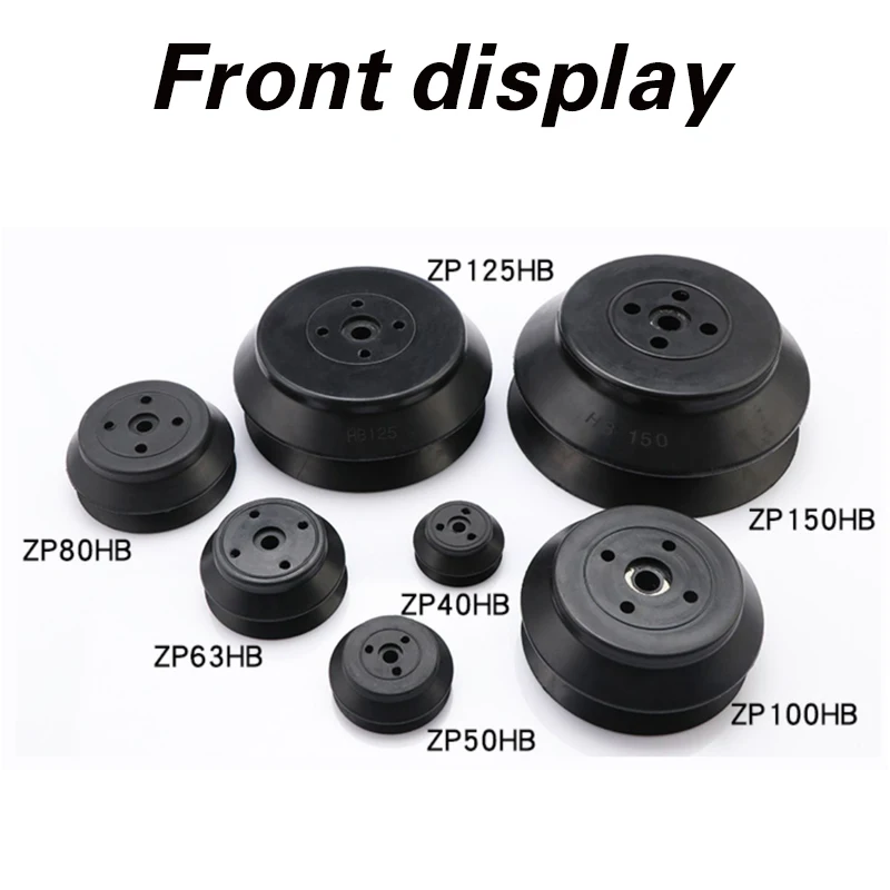 ذراع ميكانيكية كوب شفاط المكنسة الكهربائية الصناعية ZPT-HB40/50/63/80/100/125 طبقة مزدوجة من السيليكون للخدمة الشاقة الهوائية