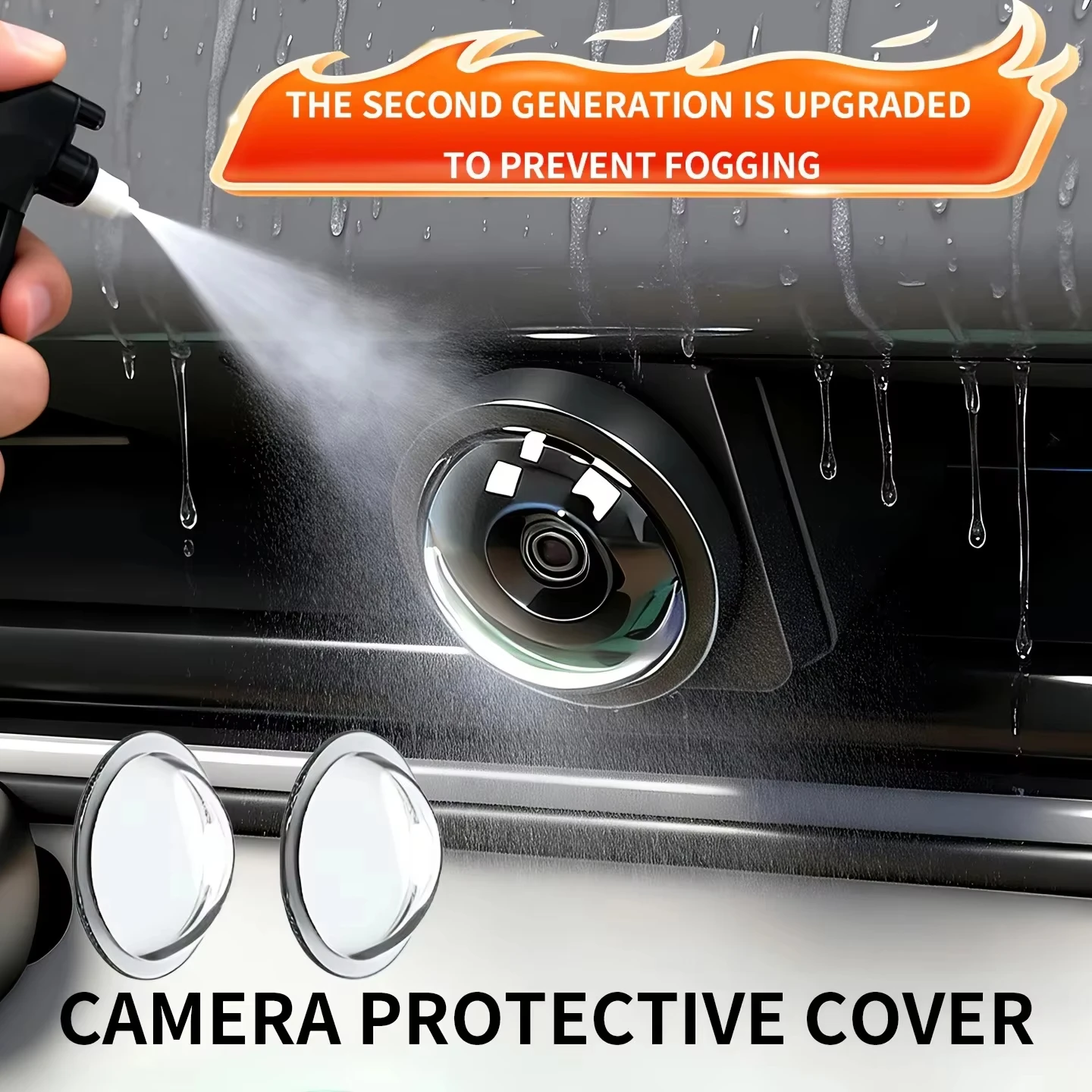 2PCS Car Camera Lens Protector Rear View Backup Camera Cover 360° Camera Protection Anti Scratch Waterproof Dust-proof