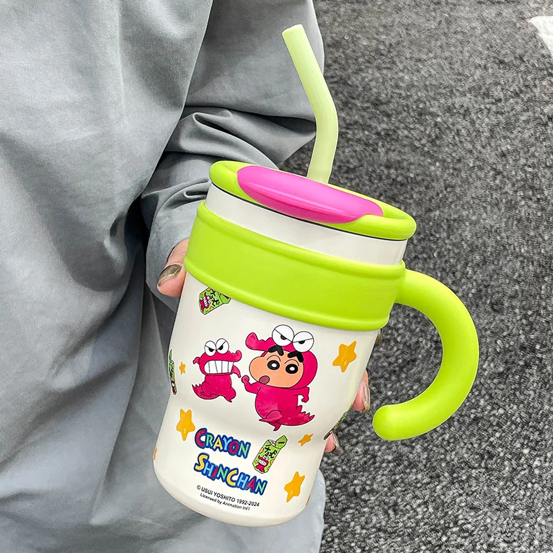 

A Beautiful Insulated Cup Can Hold 700ml And 1200ml With A Built-in Straw Water Cup Cute Girl's Office Ice Cream Cup