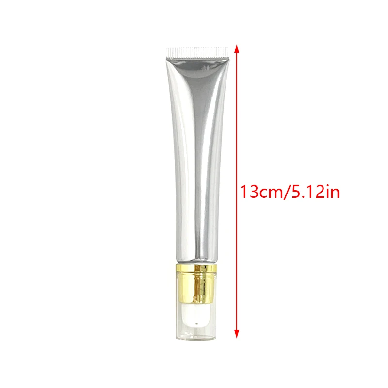 1pcs Empty Squeeze Tube Soft Pump Head Massage Head Hose Sample Bottle Eye Cream Lip Gloss Lotion Cosmetic Container DIY Makeup