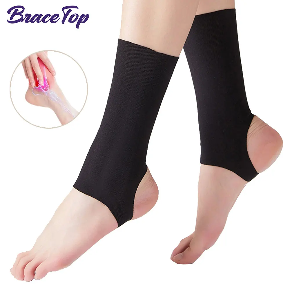 1Pair Ankle Compression Sleeve for Women Lightweight Breathable Brace for Foot and Ankle Support in Achilles Tendon & Tendonitis