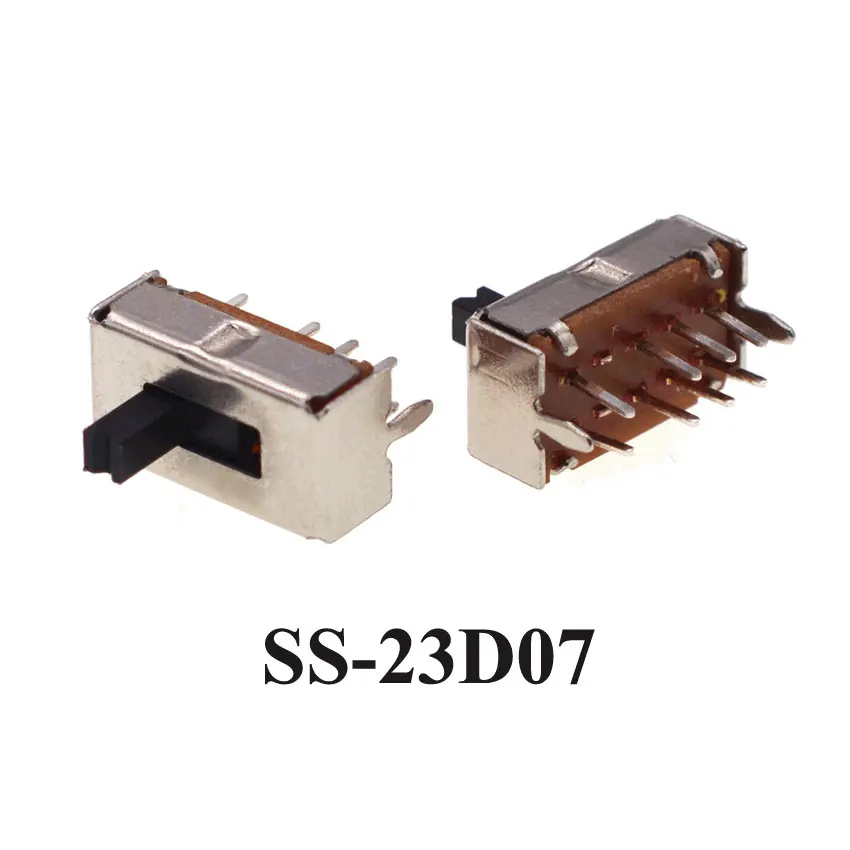 Cltgxdd 10PCS SS 12D00 Slide Switch Slide Gear Fluctuation Band 2/3 File Single Double Horizontal Mini Horizontal Power Supply