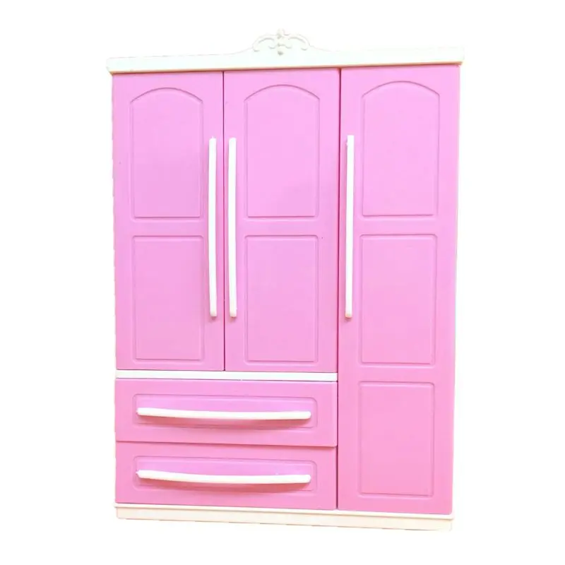 

Princess Dressing Closet Girls Realistic Pink Modern Wardrod Decorative Ornaments Toy Portable Relieve Boredom