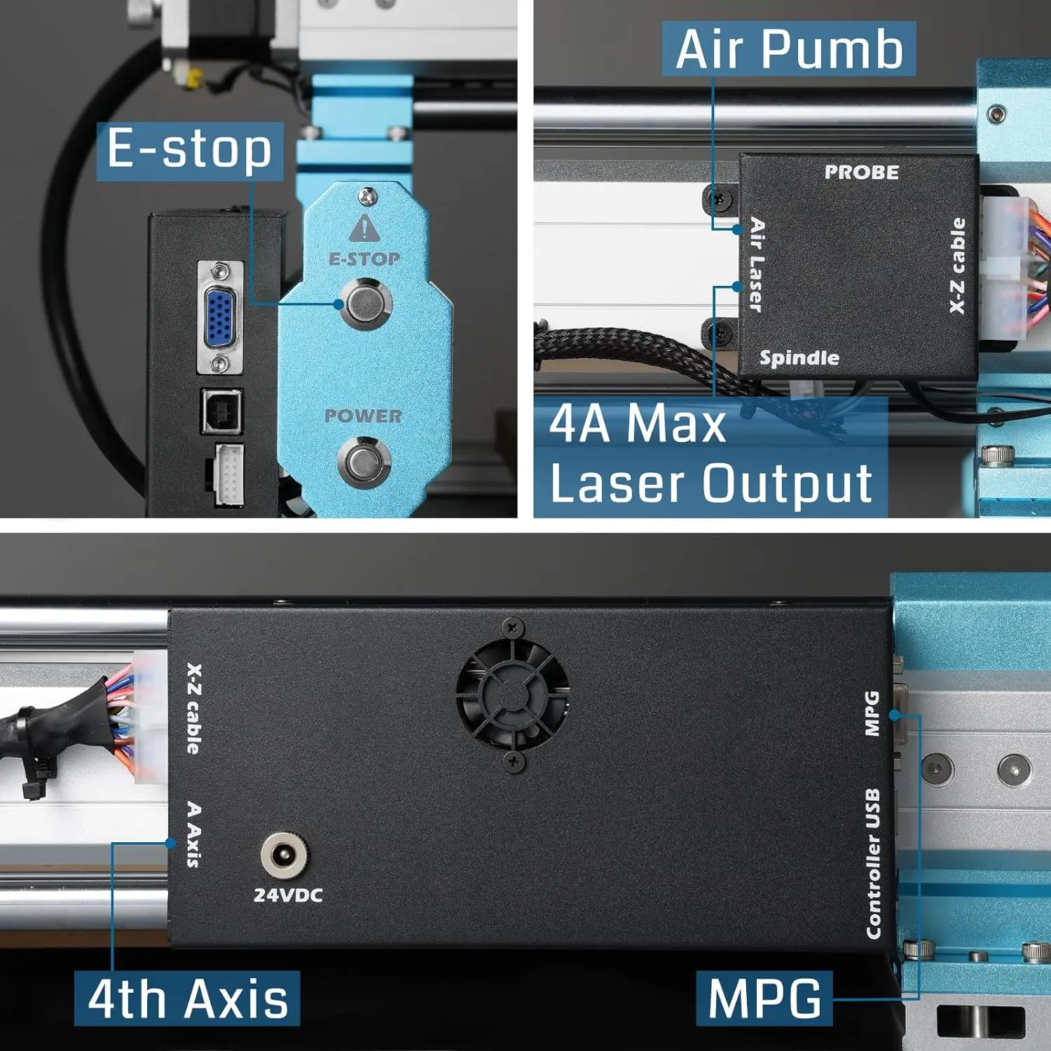 Genmitsu CNC Router Machine 4040-PRO for Woodworking Metal Acrylic MDF Working Area