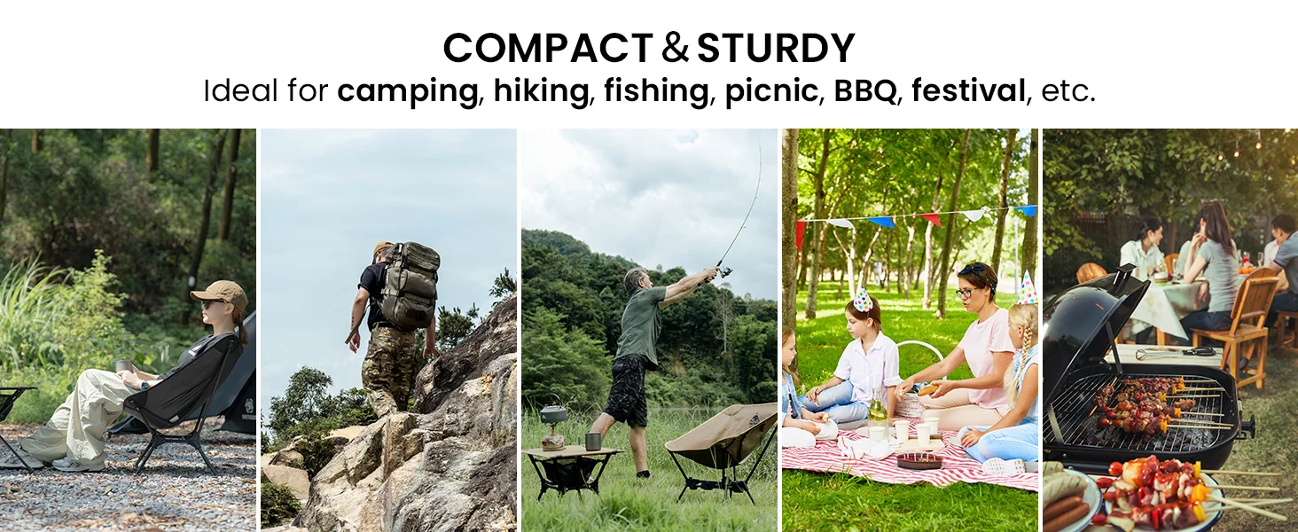 OneTigris Dipper Klappbarer Campingtisch Outdoor-Möbel Ultraleichter Tisch Picknicktisch mit Netzaufbewahrung Campingtisch mit Stauraum – Detail 3