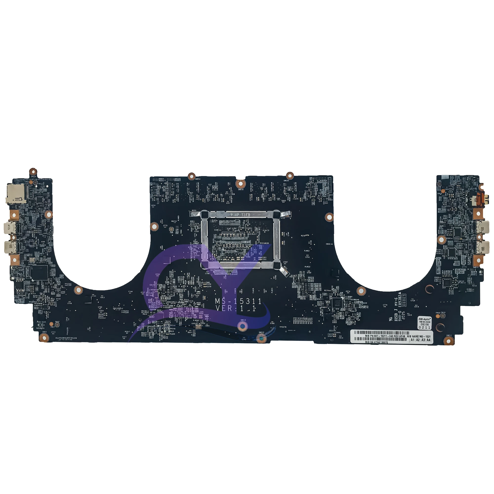 MS-15311 Laptop Motherboard For MSI MS-1531 Odin-I MS-15311N1 Mainboard With i7-9750H 16G OR 8G-RAM 100% Testd Fast Shipping