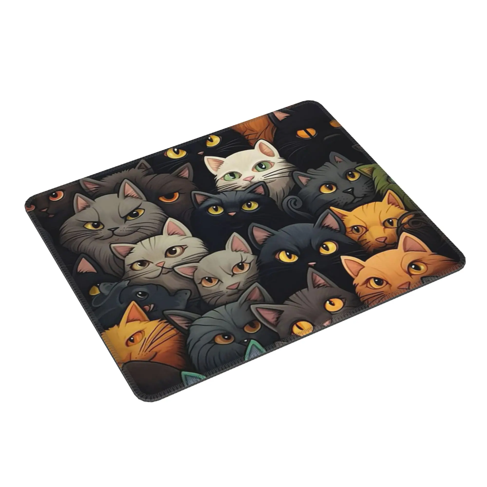 Cartoon Cats Creative Colour Pattern Mouse Pad Computer Keyboard Mouse Mat Gamer PC Laptop Desk Mat Office Table Mats