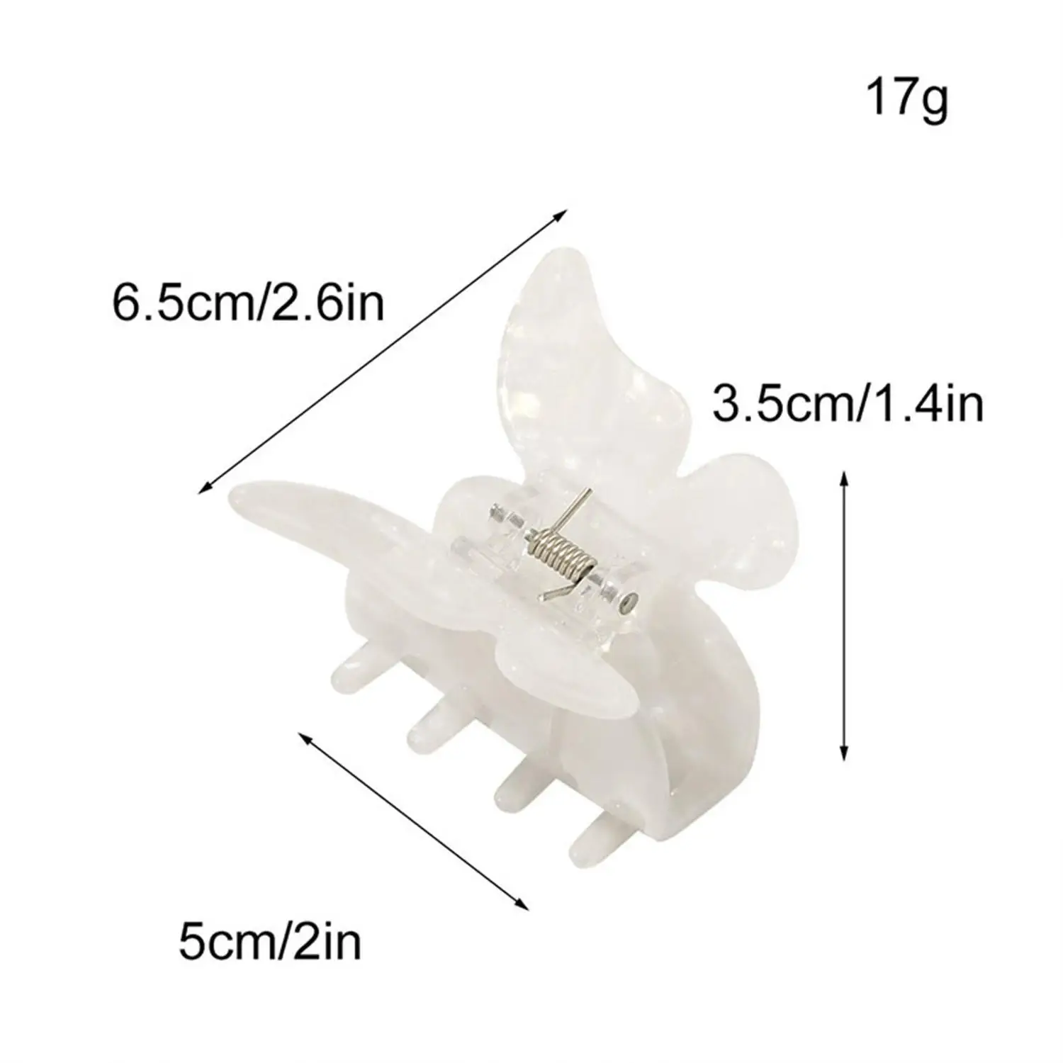 

Women Gradient Hair Claw Elegant Hair Grab Butterfly Hair Clip for Girls Hair Accessories Acetate Hairpin
