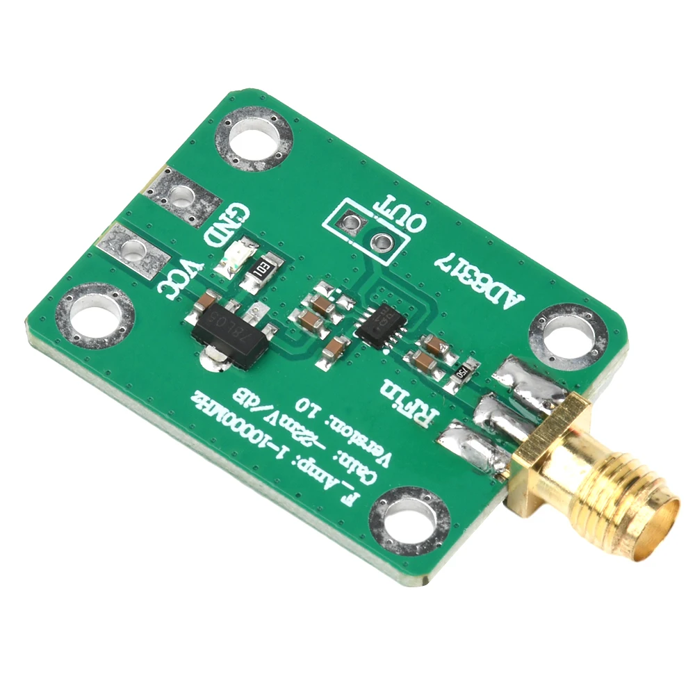 AD8317 HF-Modul Hochfrequenz-Ausgang Log-Detektor Leistungsmesser DC 7-15V Signalleistungsmessung 1M-10000MHz – Detail 9