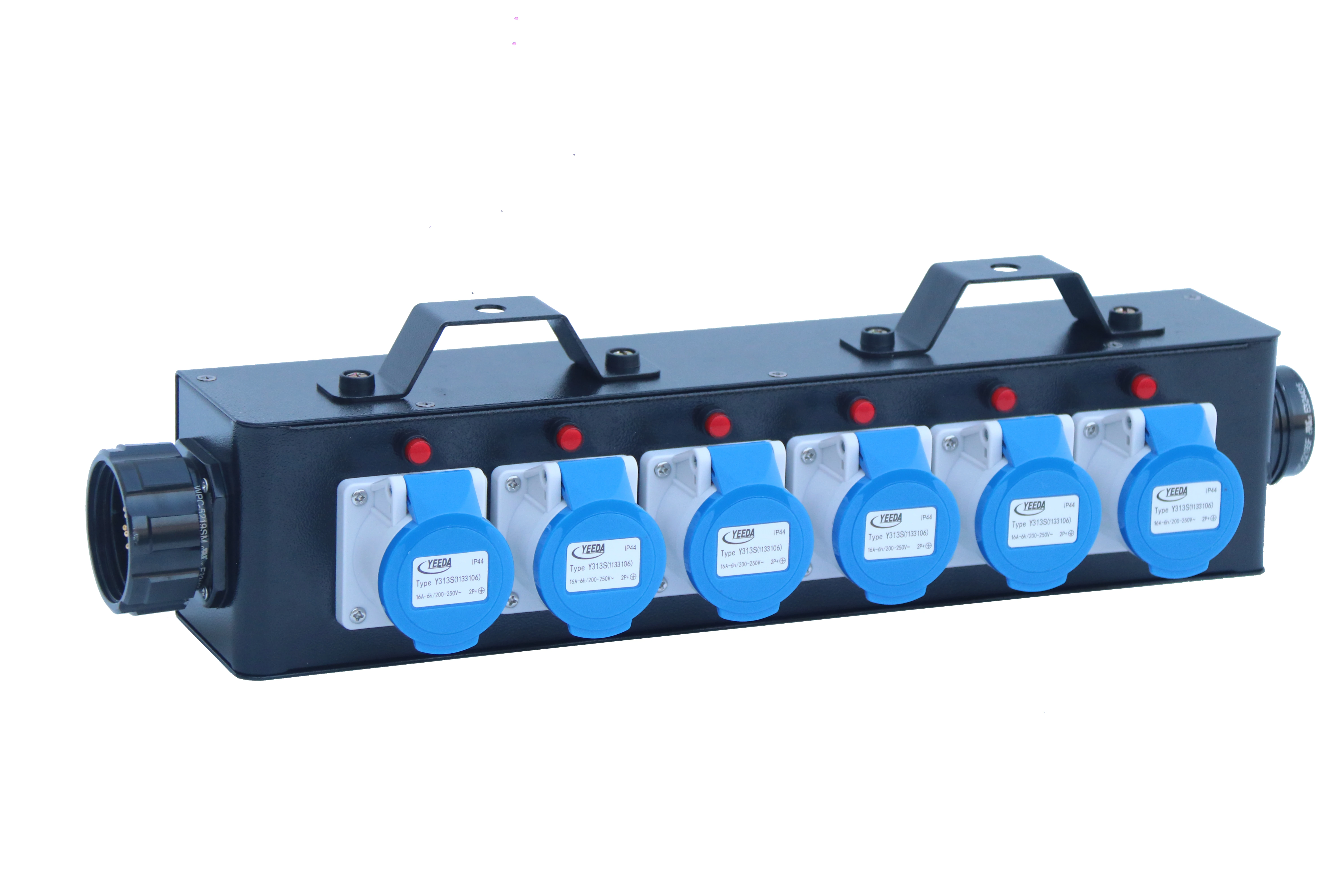Socapex To CEE Power Distribution Box 6*16A 3P CEE Output Portable Stage Power Distributor For Small Stage Lighting Equipment