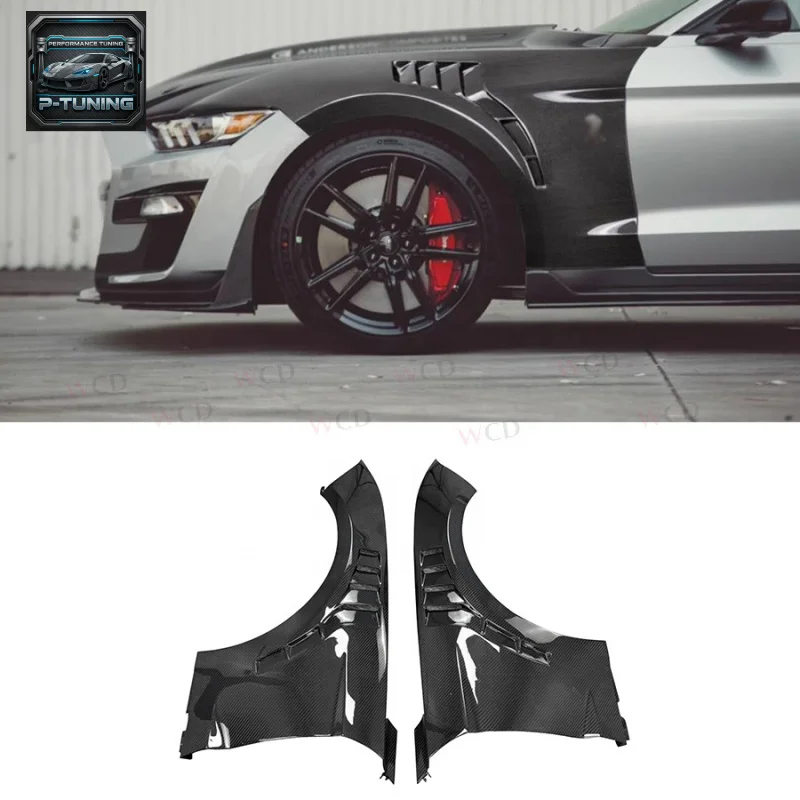 

High Quality Carbon Fiber for Ford Mustang 2015-2017/ 2018+ Car Front Side Fender Vent Trim Bodykit
