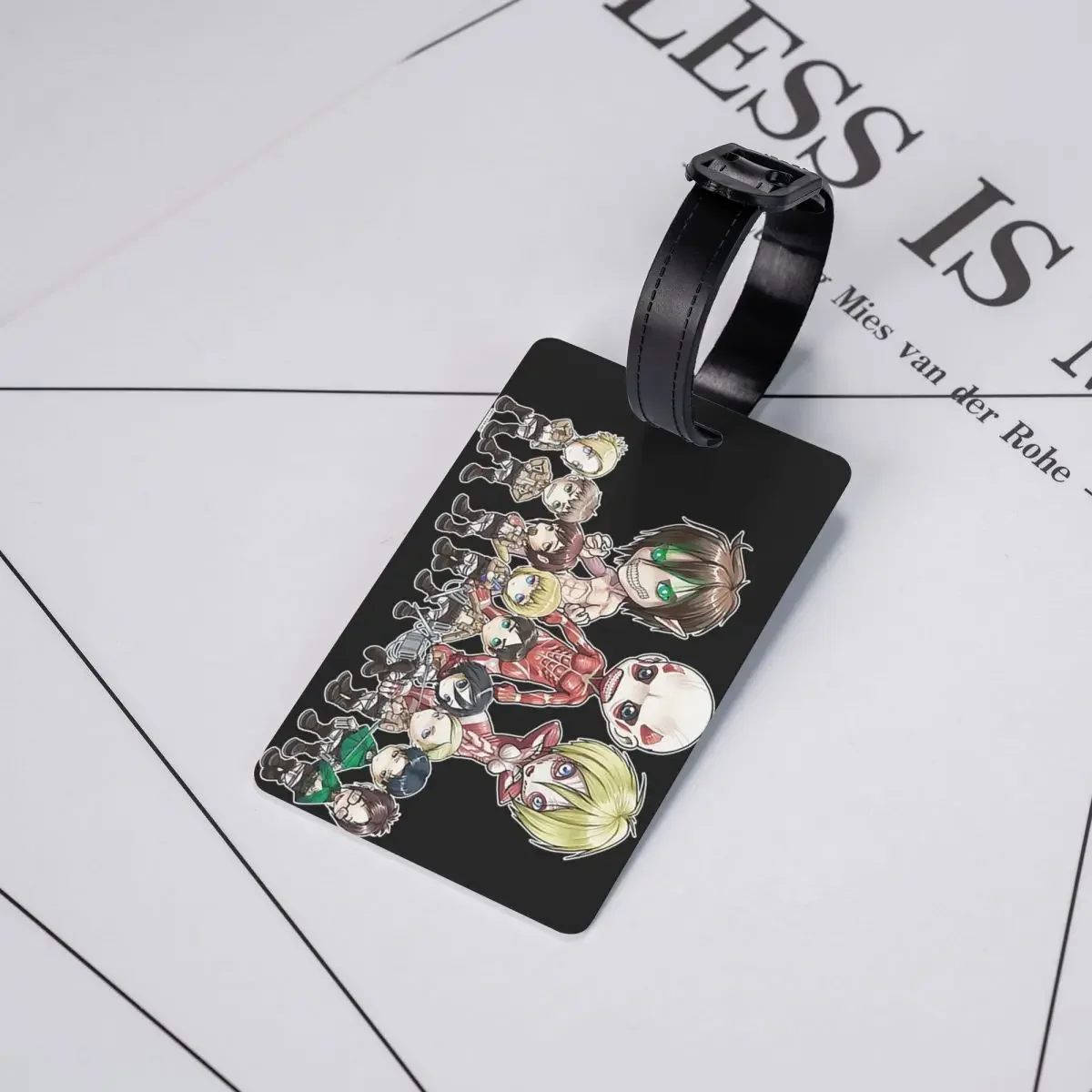 هجوم على تيتان اليابان الكرتون أجنحة الحرية علامات الأمتعة اكسسوارات السفر الأمتعة الصعود علامة التسمية حامل معرف اسم العنوان