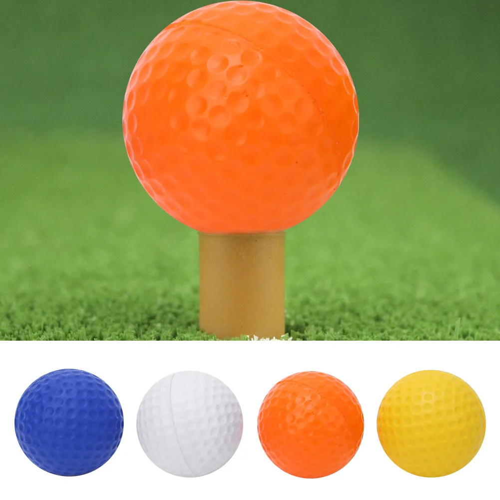 Children Golf Ball PU Children Kids Golf Balls Colorful Elastic Golfballs Set Training Practice Accessories