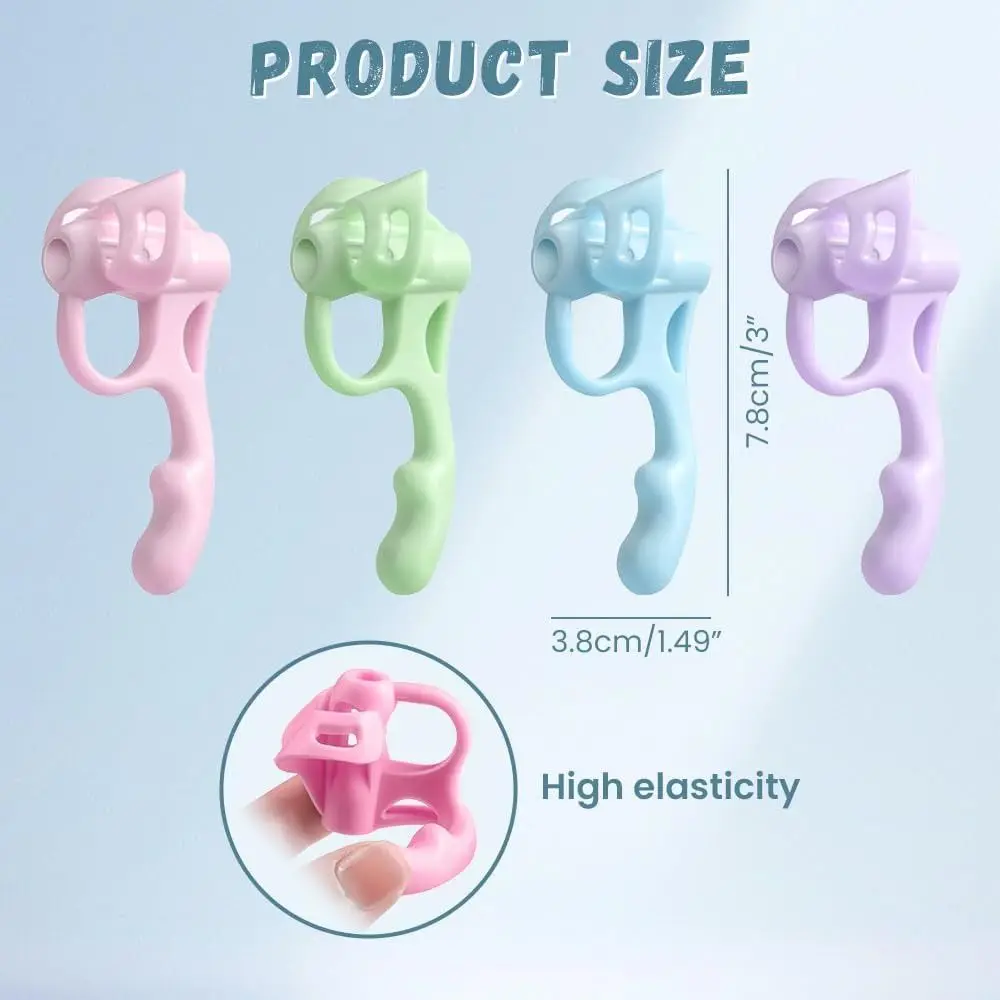 1 قطعة حامل القلم الرصاص سيليكون مريح قوي حامل القلم الرصاص مرنة لينة القلم الكتابة أداة المساعدة