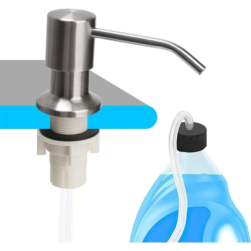 Kitchen Liquid Soap Dispenser,ABS Sink,Built-In Fluid Pump,Bathroom Extension/Dispenser