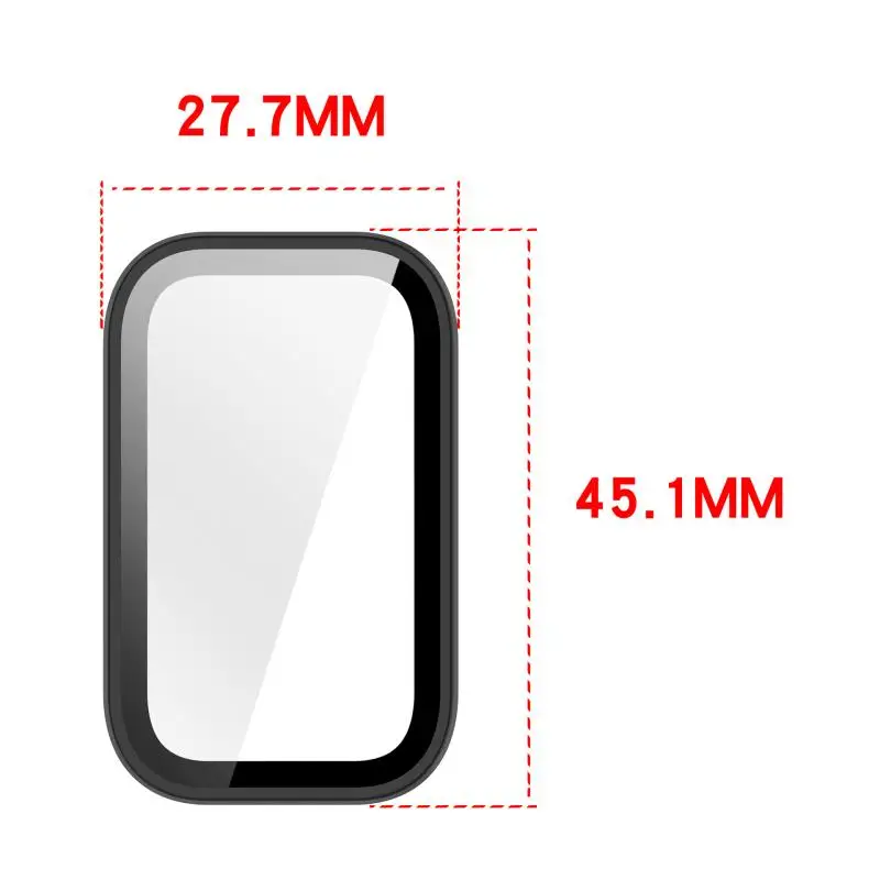 PC+Glas-Hülle für XIAOMI Smart Band 11 Active Displayschutz aus gehärtetem Glas für Xiaomi Mi Band 11 Active Schutzhülle – Detail 3