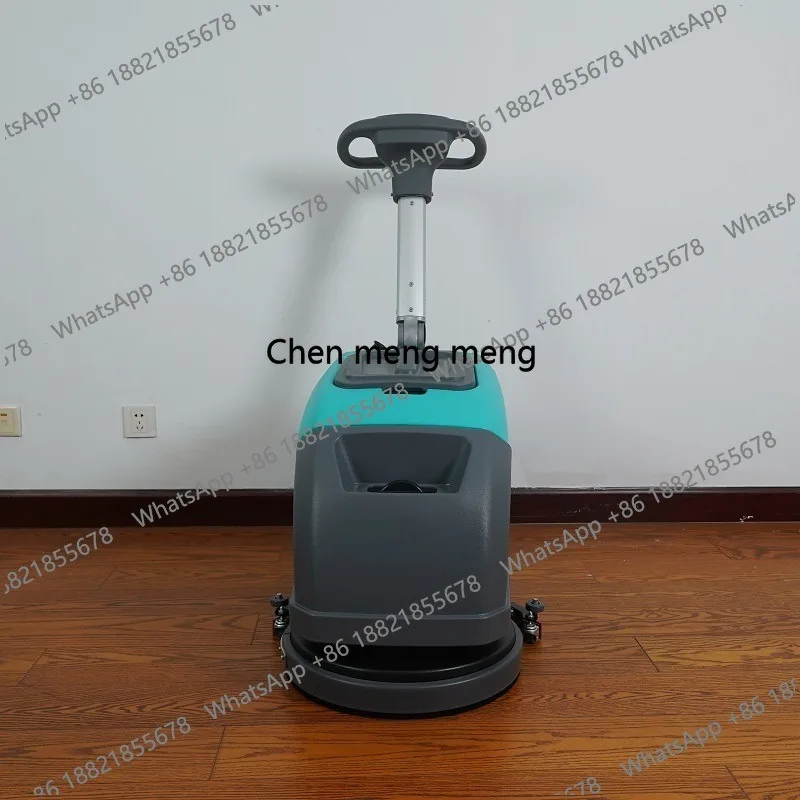 12V*45AH*2 Walk-behind Small Size Hand-push Commercial Floor Scrubber Automatic Cleaning of Stains Small Floor Scrubber Machine