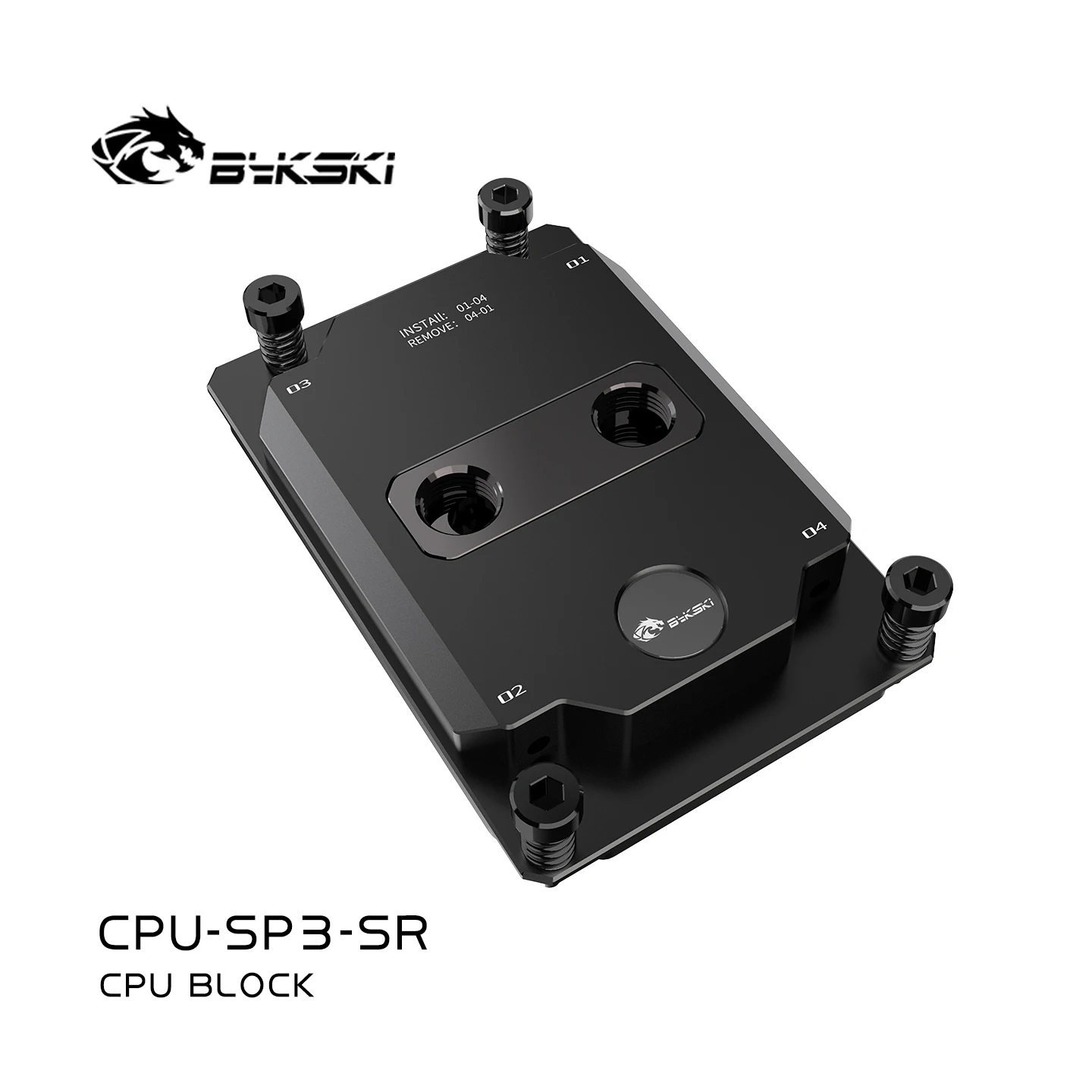 Bykski CPU Waterblock For AMD TR4 System All-Metal Liquid Cooling