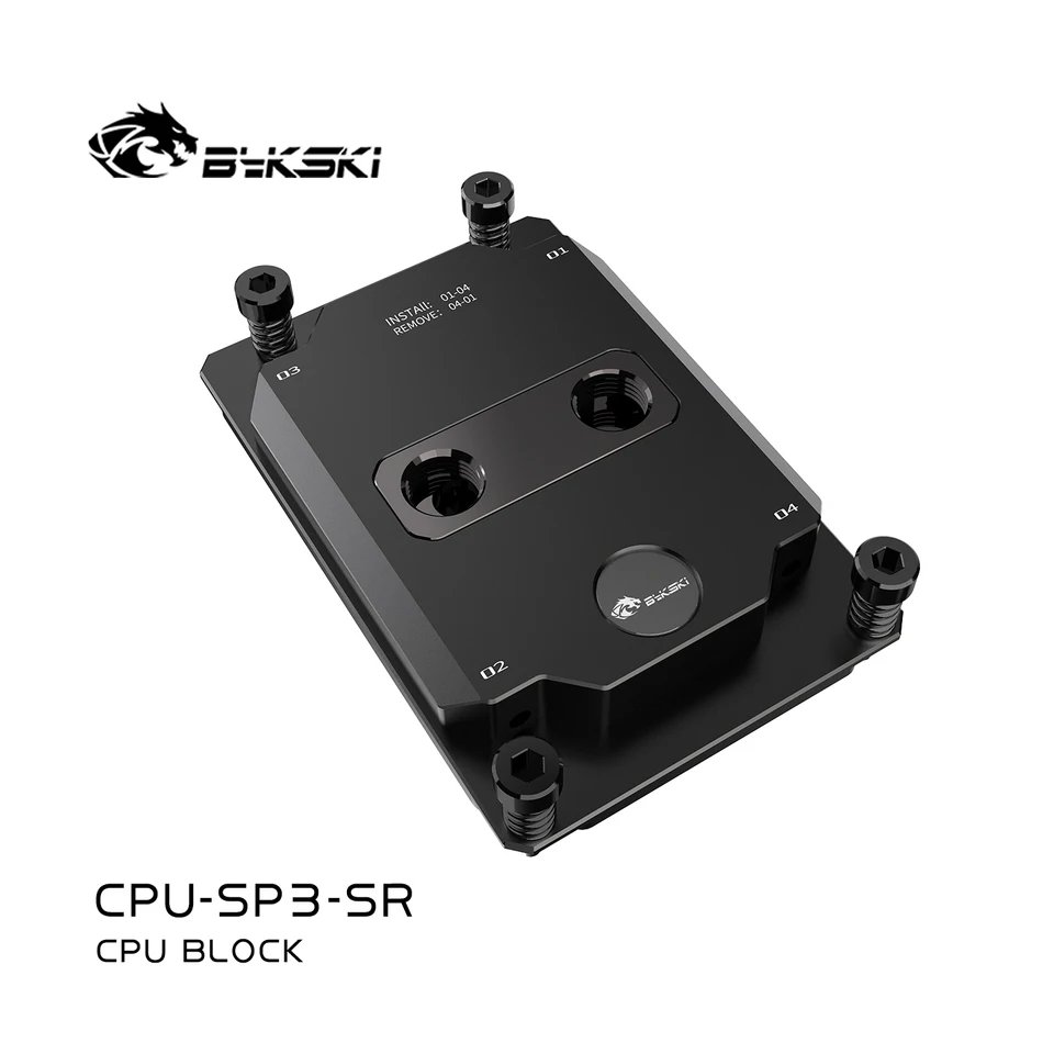 Bykski CPU Waterblock For AMD TR4 System All-Metal Liquid Cooling