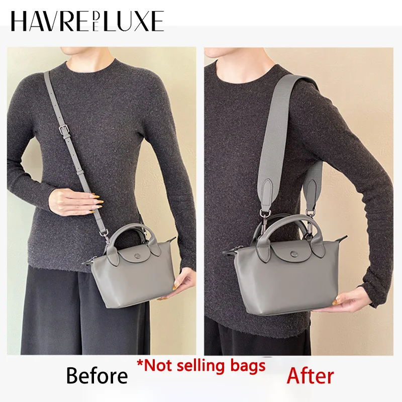 Сменный ремень для сумки 75 см для Longchamp Dumpling Bag, плечевой ремень, легко устанавливаемый, прочный, уширенный, из холщовой ткани, аксессуары Xtra Mini
