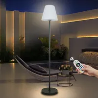 Outdoor Solar Courtyard light Garden Decor LED Floor Lamp Waterproof RGB Atmosphere Lights Rechargeable Balcony Standing lamp