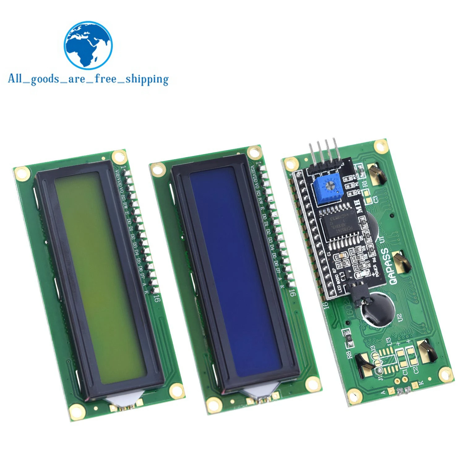 TZT LCD1602 LCD 1602 2004 12864 module Blue Green screen 16x2 20X4 Character LCD Display Module HD44780 Controller