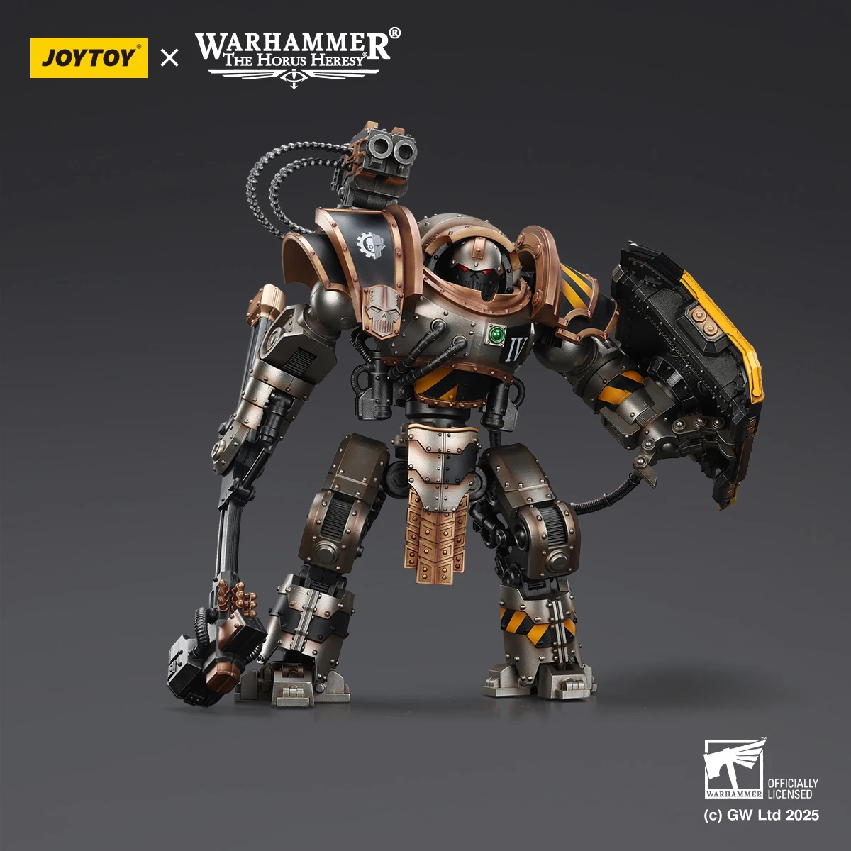 HIPLAY JOYTOY Warhammer 40K Iron Warriors Iron Circle Domitar-Ferrum Class Battle-automata Figura de Acción a Escala 1/18