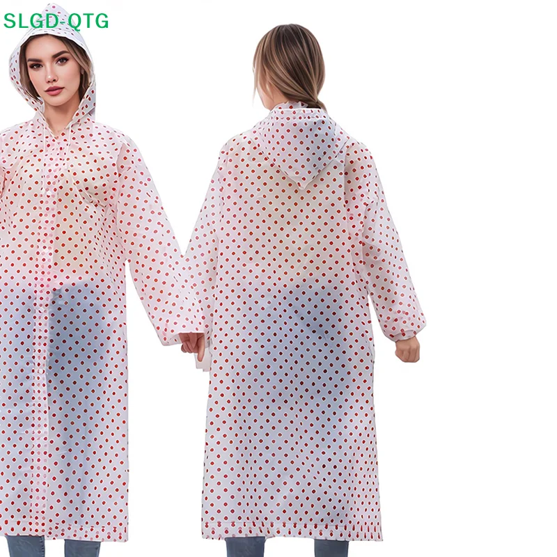 NEW EVA Fashion Leopard Print Rain Poncho- Lightweight, Packable, Windproof, All-Season Thickened Full-Body Raincoat Hooded