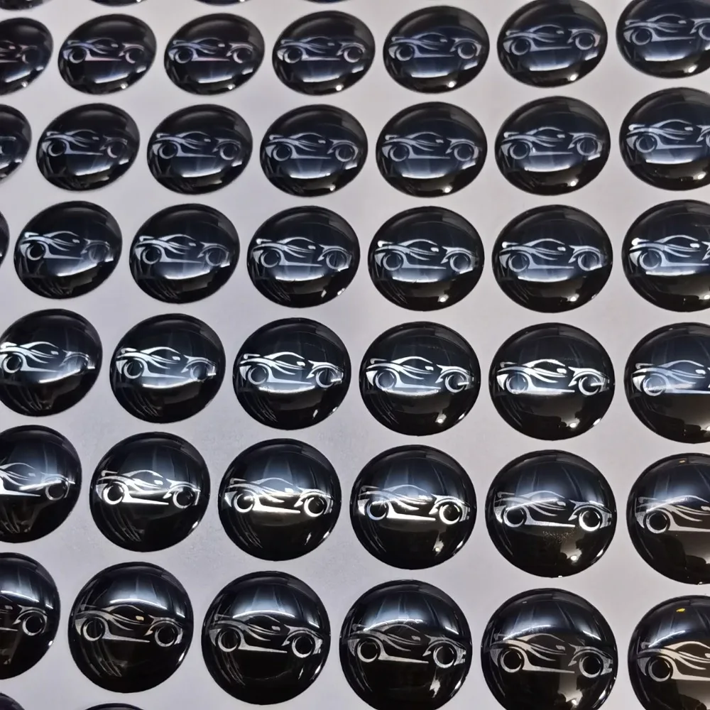 에폭시 목록 8mm-25mm Xhorse 맞춤형 DIY 원형 자동차 키 쉘 스마트 원격 케이스 커버 Fob 라운드 스티커 라벨 기호 엠블럼