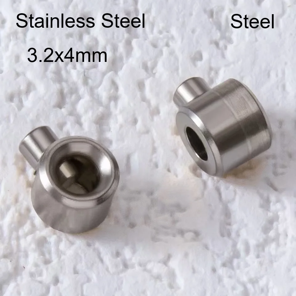 10 Stück Edelstahl-Positionierungs-Schmuckverschluss-Stopper, Perlen-Crimpröhrchen, Endperlen, Draht-Rondellperlen, DIY-Armband-Verschluss-Schnalle