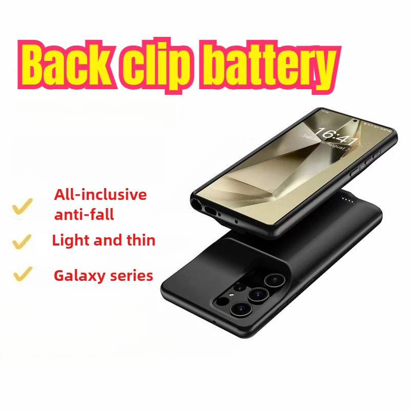 Bateria de clipe traseiro de alta qualidade 6000mAh Power Bank para Samsung Galaxy A16 Bateria Power Case Powerbank