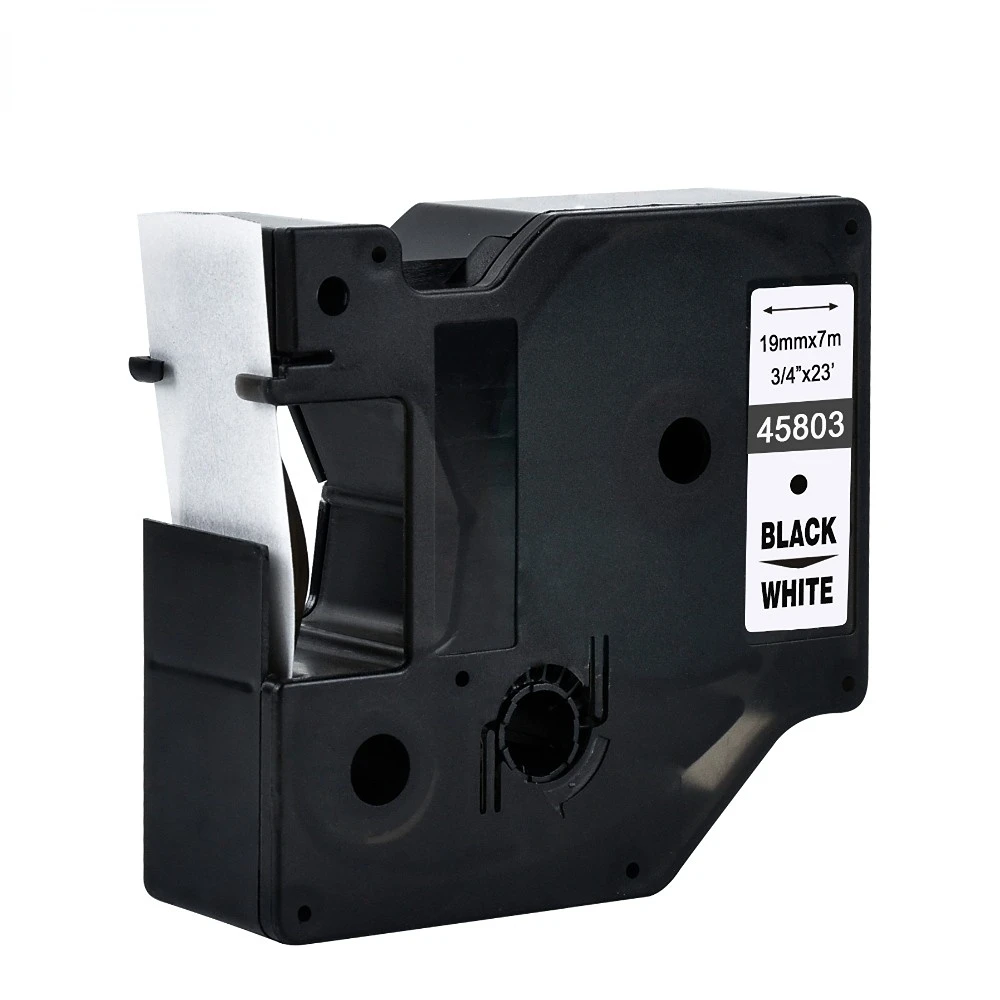 EQUITPER 19mm*7m  Compatible Dymo Labelmanager multicolor Dymo Maker 45808 Label Tape Cartridges for DYMO LM160 LM280