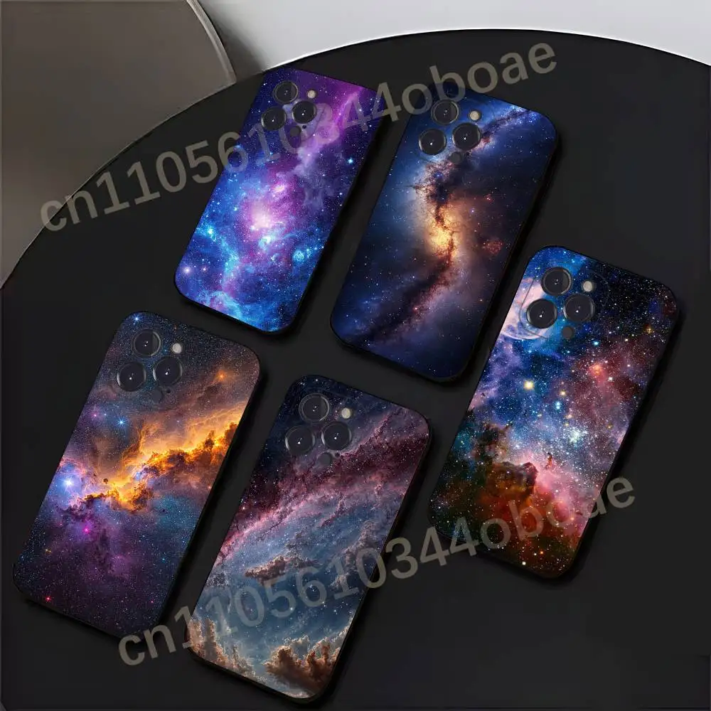 

Space For Galaxy Universe Phone Case For iPhone 17,16,15,14,13,12,11,Pro,MAX,Plus TPU Soft To Skin-friendly Cover