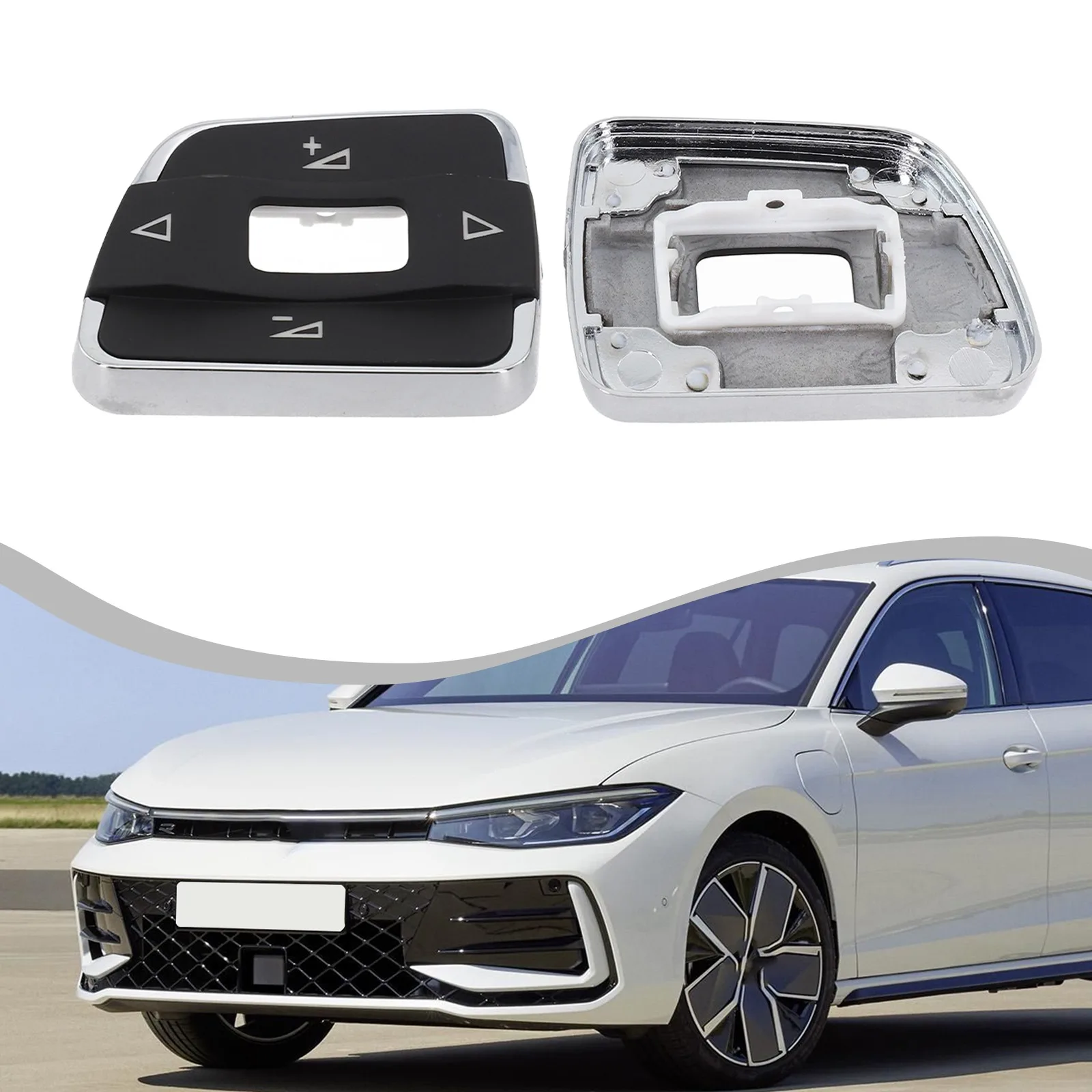 

Car Repair Car Maintenance Volume Switch Button Steering Wheel Trim Easy Installation High-quality Materials ABS Material