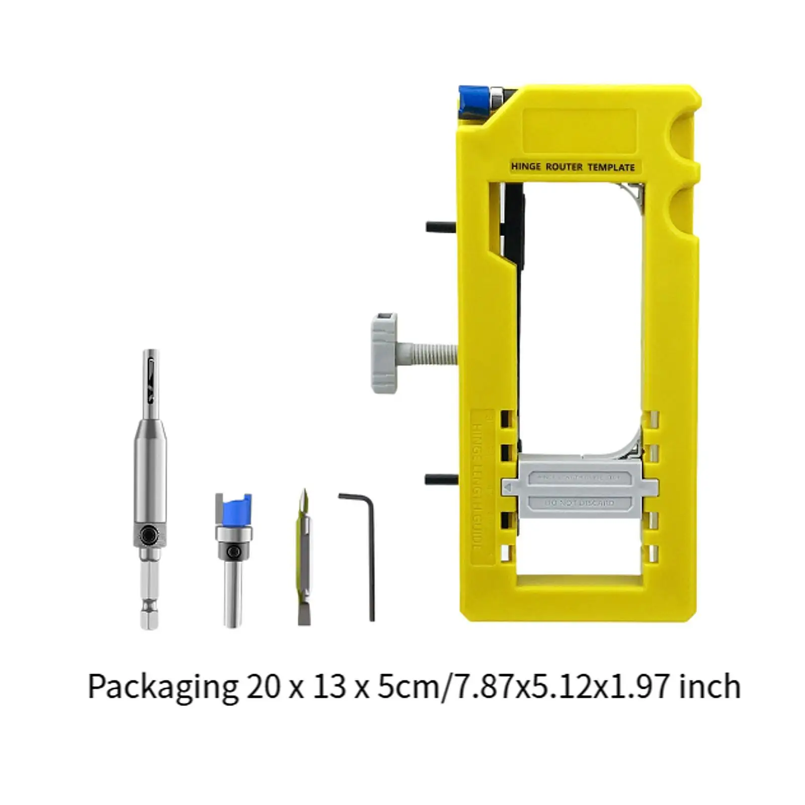 Outil de mortaisage de charnière pour porte, kit d'installation avec fonction d'auto-centrage