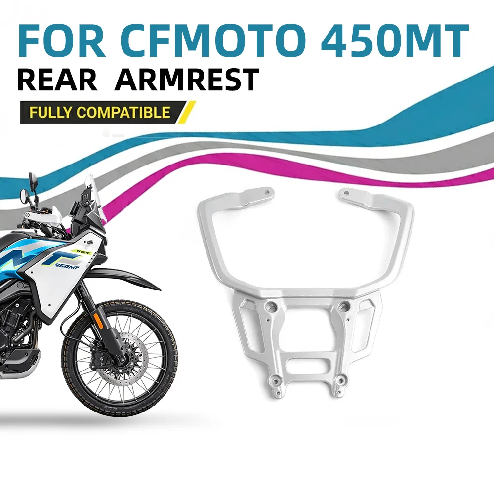 For CFMOTO Original 450MT Rear Armrest Rear Shelf Armrest CF400-8 Tail Wing Rear Armrest Cover Plate Motorcycle Parts