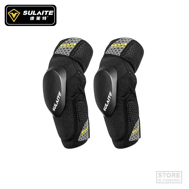 SULAITE 2/4Pcs Motocross Riding Pro Knee Guard Anti-fall Elbow Pads Motorcycle Bike Downhill Roller Skating Pad