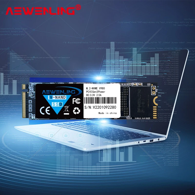 AEWENLING M.2 SSD M2 256Gb PCIe NVME 128GB 512GB 1TB SSD Đĩa 2280 Cứng Bên Trong Ổ HDD Dành Cho Laptop Máy Tính Để Bàn MSI Asro64