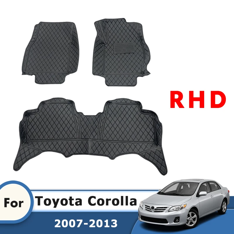 

Автомобильные коврики с правым рулем для Toyota Corolla X 10th E140 E150 2013 2012 2011 2010 2009 2008 2007 Ковры Коврики Автоаксессуары Интерьер
