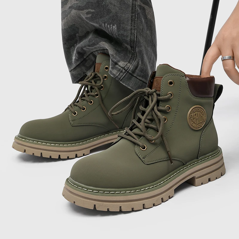 Luxury Yellow Boots Genuine Leather Chelsea Ankle Boots Shoes for Men With Free Shipping Autumn Men Bottines Chelsea Boots Man