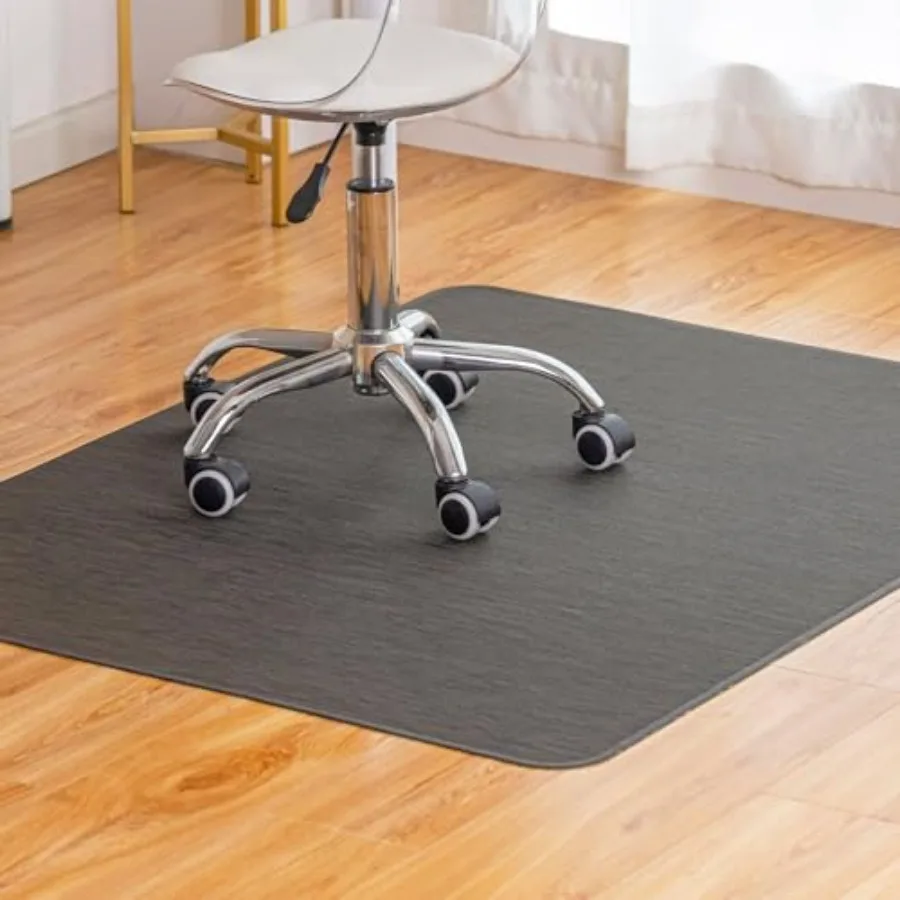 

Office Chair Mat for Hardwood Floor Under Desk Computer Rolling Chair Mat for Wood/Tile Floor Non-Slip Heavy Duty Desk Rug PVC