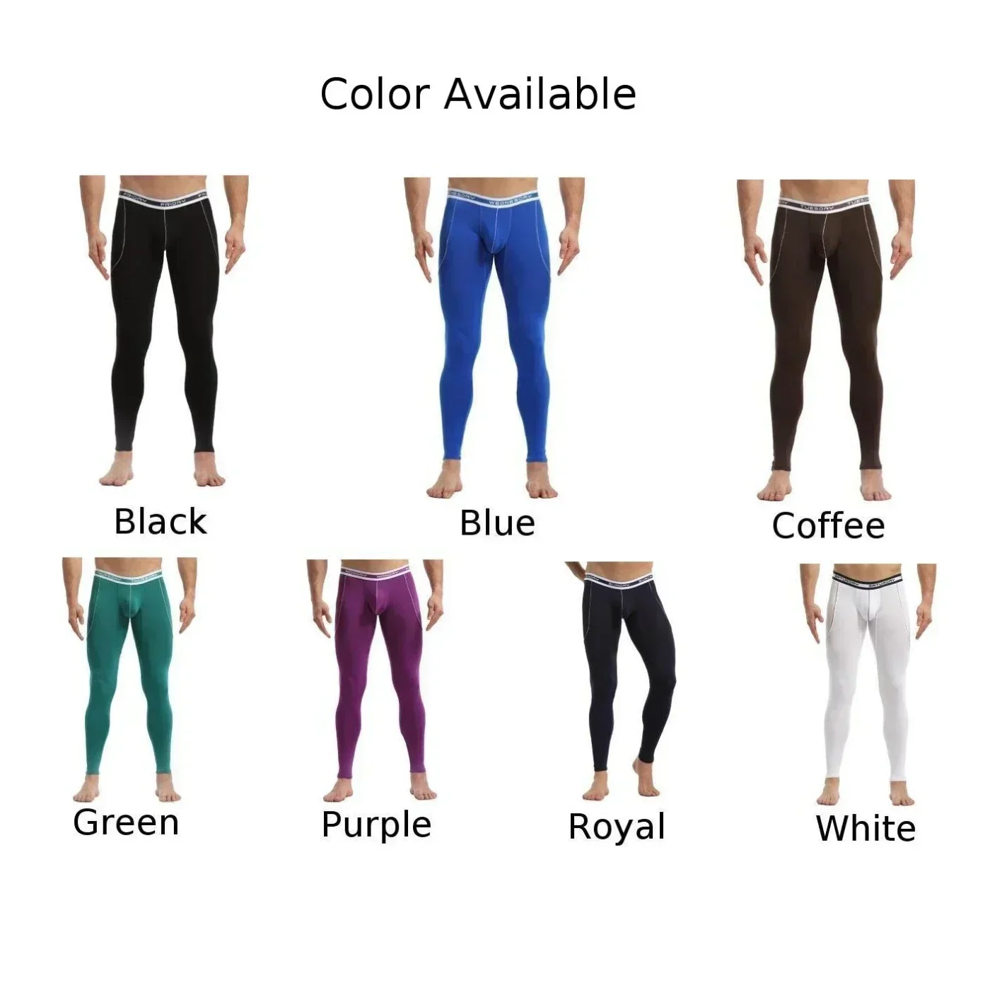 Warm Fleece Lined Leggings for Men Thermal Long Johns Pants High Stretch and Elasticity Suitable for Daily Wear and Holiday